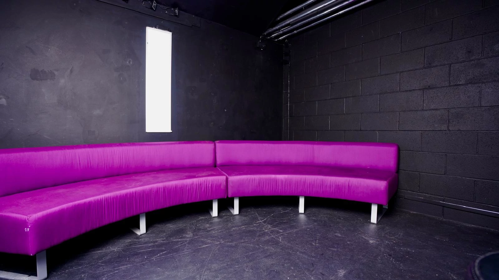 black studio curve sofa 