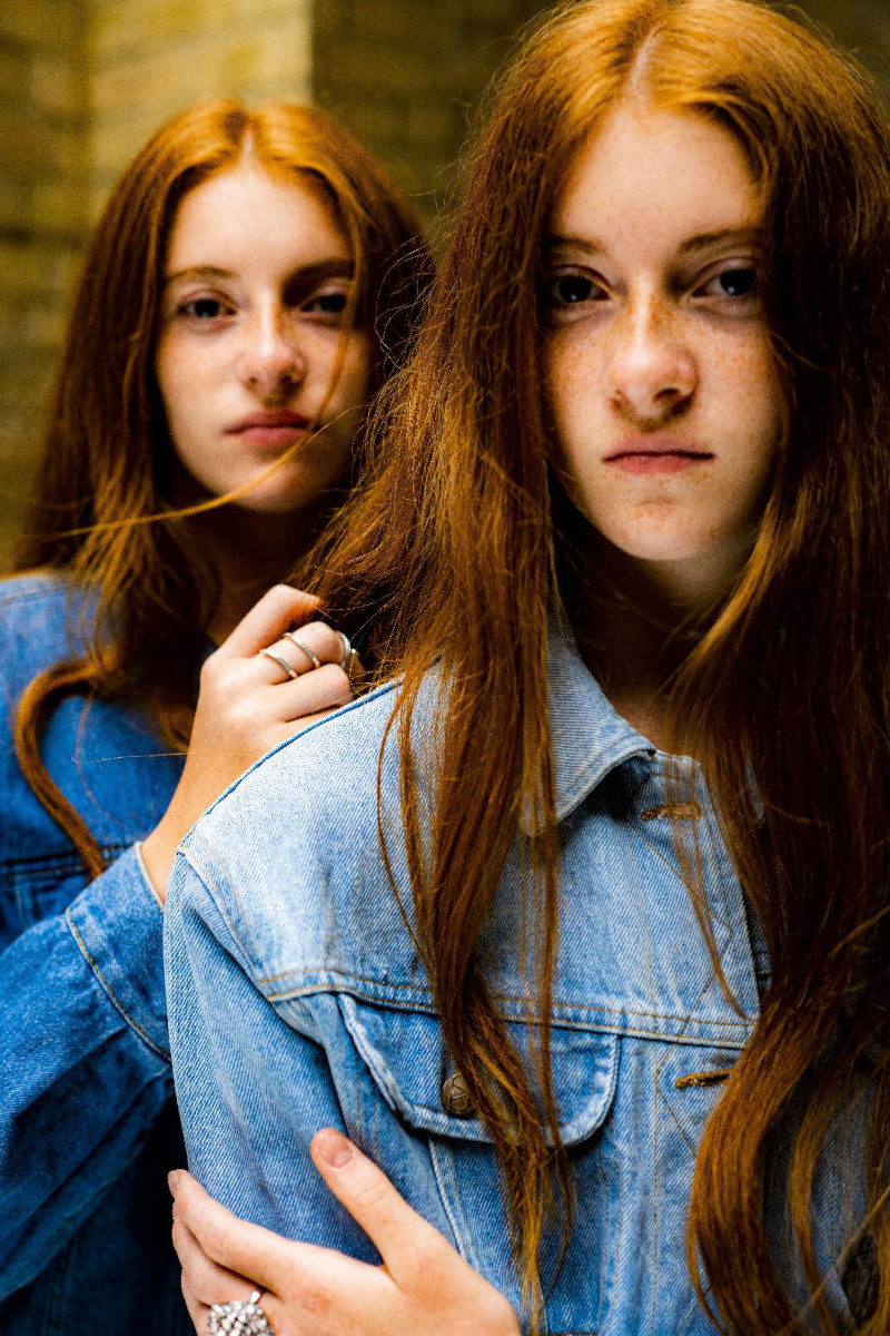 portrait ash redheads in denim